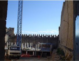 Restauración con hormigones blancos en Castillo de Maqueda (Toledo)